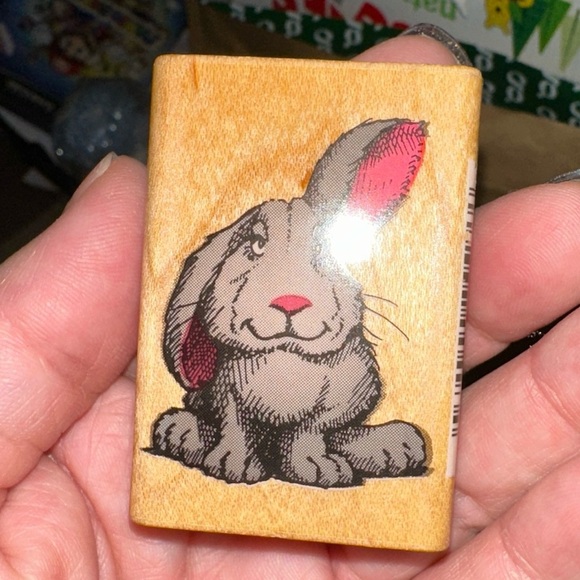 Harry hopper vintage bunny stamper one ear up one ear down - Picture 1 of 2